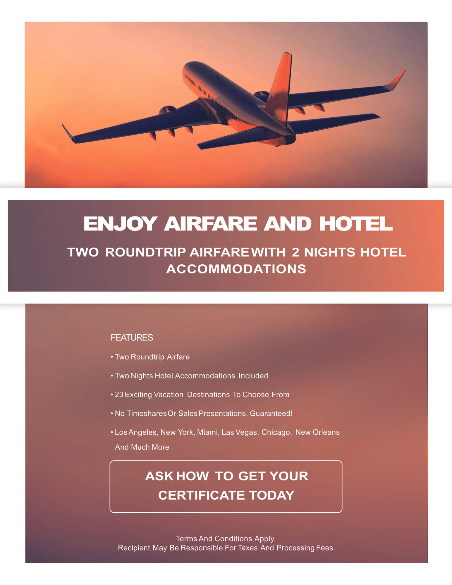 free flight voucher